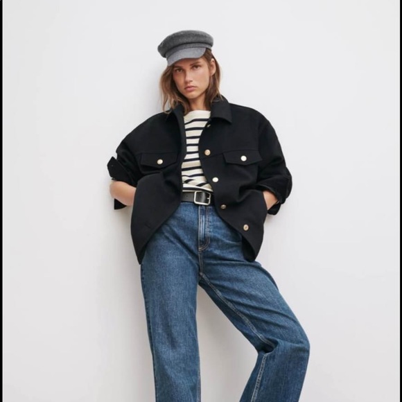 BNWT ZARA Wool Blend Overshirt - Picture 2 of 5